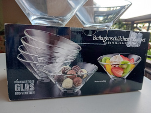 Komplekt klaasist magustoidukausse - 6 tükki (2 foto / 6)