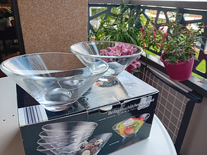Komplekt klaasist magustoidukausse - 6 tükki (5 foto / 6)