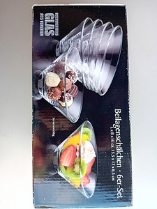 Komplekt klaasist magustoidukausse - 6 tükki (6 foto / 6)
