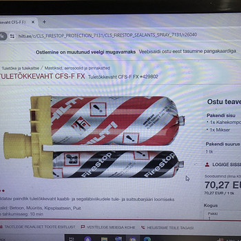 Tulekindel vaht CFS-F FX