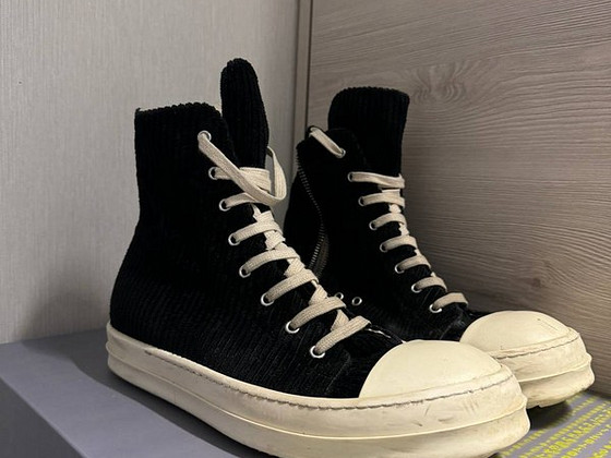 *RARE* Rick Owens DRKSHDW Velvet Ramones Black
