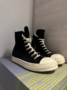 *RARE* Rick Owens DRKSHDW Velvet Ramones Black (1 фото из 3)