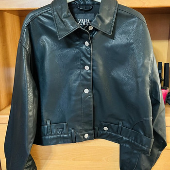 Куртка кожаная ZARA