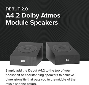 ELAC Debut 2.0 A4.2 Dolby Atmos kõlarid DA42-BK (3 foto / 6)