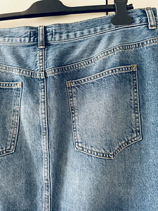 MINT VELVET Indigo Denim Pencil Skirt, джинсовая юбка UK18, XL (8 фото из 10)
