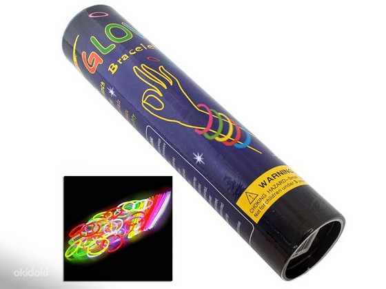 Disko gaismas kociņi 20cm x diam. 5mm daudzkrāsu 100gb PAG16