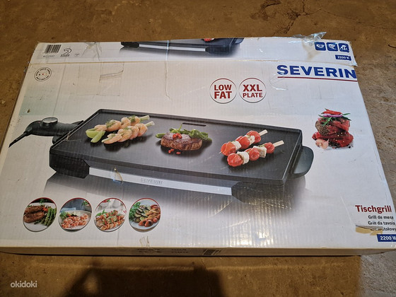 Severin KG 2397 Grill Lauapealne Elektriline Must 2200 W
