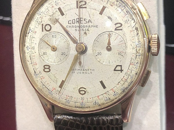 Coresa Cronograph 18K Gold 1950-1959