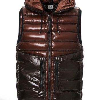 C.P. Company DD Shell Padded Goggle Vest Cinnamon