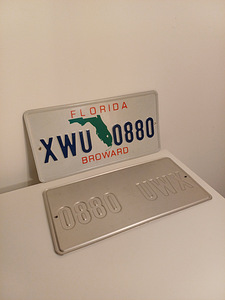USA Florida Broward numbrimärk XWU 0880 (hinnas 2tk) (4 foto / 4)