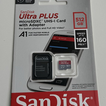 Sandisk Ultra PLUS microSDXC 512GB 160MB/s UHS-I Card