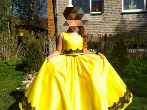 Платье жёлтое для девочки