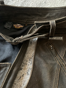 Защитные кожаные штаны Harley Davidson, XL (2 фото из 4)