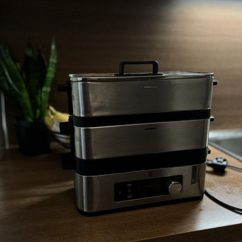 WMF KITCHENminis VitalisE, 900 Вт, нерж. сталь - Пароварка