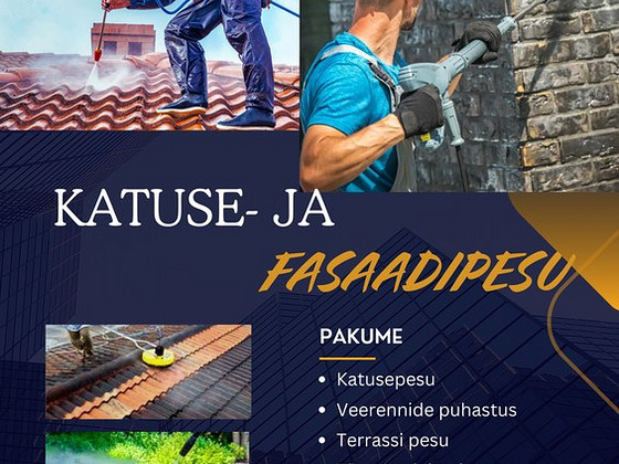 Мойка крыш и фасадов