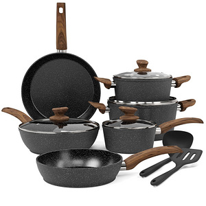 Kitchen Academy Induction Cookware Sets - 12 Piece Cooking P (1 foto / 1)