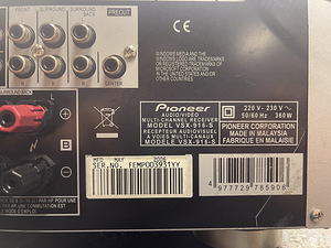 Pioneer VSX-916-S (3 foto / 3)