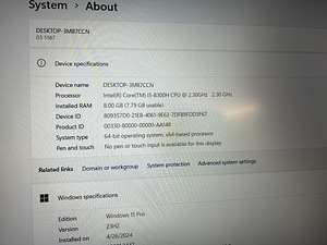 Dell G5 5587 intelcore i5, 2 kõvaketast (2 foto / 3)