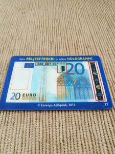 Holograafiline kaart EEK/EUR (1 foto / 3)