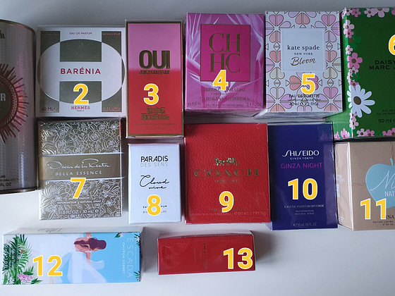 Naiste lõhnad Hermes/Shiseido/Marc Jacobs/Jean Paul Gaultier