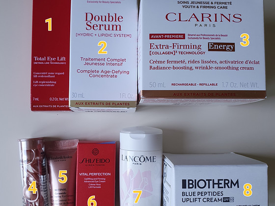 Näohooldus Clarins/Shiseido/Elizabeth Arden/Lancome/Biotherm