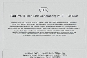 Apple iPad Pro 11" 2022 M2 1TB WiFi + Cellular , Space Gray (3 foto / 4)