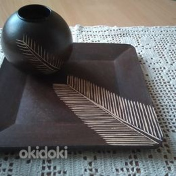 Küünlajalg kandilisel alusel. Vintage. Käsitöö.