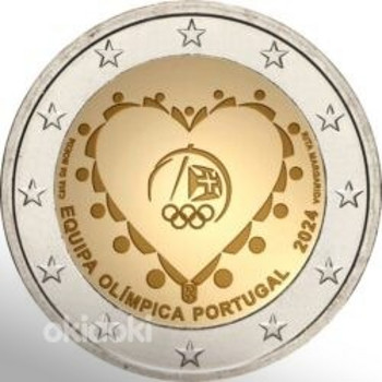 2 евро Португалия 2024 UNC