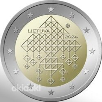2 евро Литва 2024 UNC