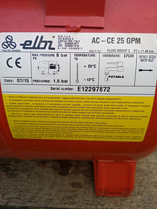 Гидрофор Elbi AC 25L GPM горизонтальный (3 фото из 3)