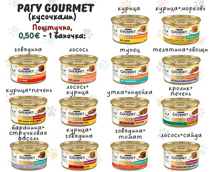 Gourmet консервы рагу (кусочками) для котиков (1 фото из 1)