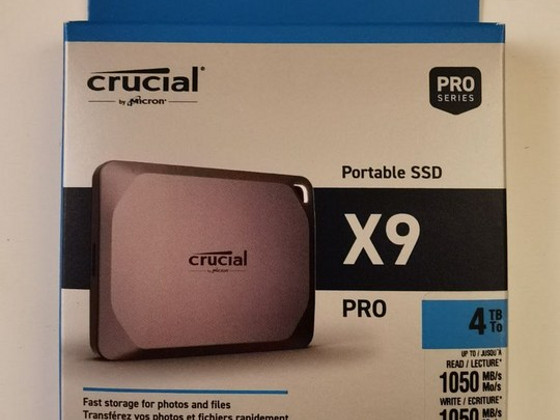 Crucial X9 PRO 4TB Väline kõvaketas SSD (Avamata, uus)