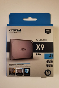 Crucial X9 PRO 4TB Väline kõvaketas SSD (Avamata, uus) (1 foto / 3)