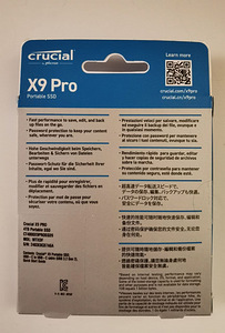 Crucial X9 PRO 4TB Väline kõvaketas SSD (Avamata, uus) (2 foto / 3)