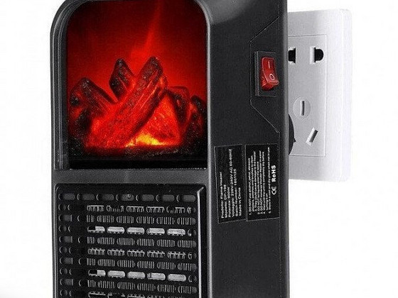 Портативний обігрівач тепловентилятор камін Flame Heater 900