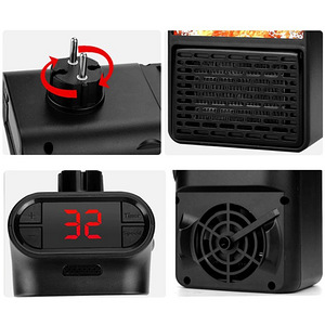 Портативний обігрівач тепловентилятор камін Flame Heater 900 (7 фото з 10)