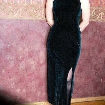 Бархатное платье , размер 40 (L)