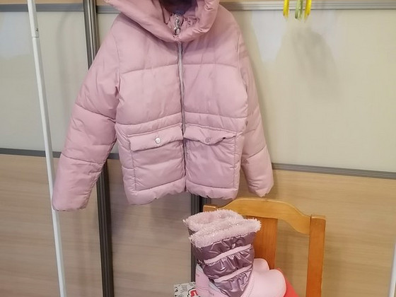 Куртка 134 и crocs c12