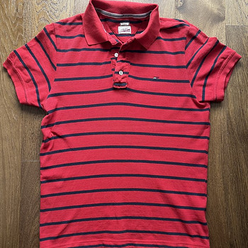Tommy Hilfiger Denim Polosärk Meeste Suurus M Punane