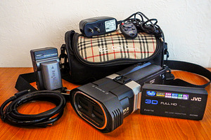 JVC GS-TD1-B 3D stereoskoopiline videokaamera (1 foto / 1)