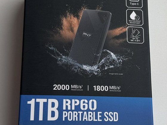 PNY Portable SSD 1TB RP60 USB 3.2 Gen 2x2 Type-C
