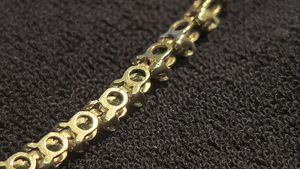 Kuld Käekett teemandiga 585 proov (№L1114) (3 foto / 9)