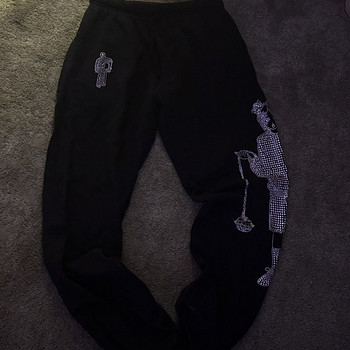 BILLIE EILISH LEAVE ME ALONE RHINESTONE PANTS/LIMITED EDIT.