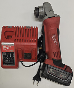 Relakas Milwaukee HD18-AG125 + aku 5,0Ah + laadija (1 foto / 5)