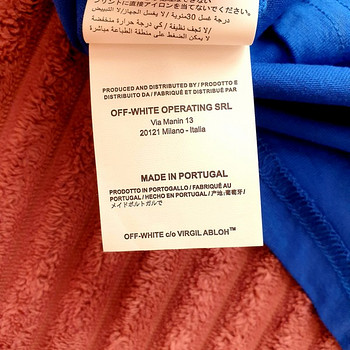 Футболка Offwhite Co. Virgil Abloh с разделенным логотипом Ss19