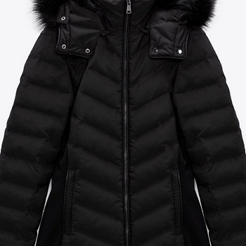 Новая зимняя куртка ZARA, размер L-XL, черная
