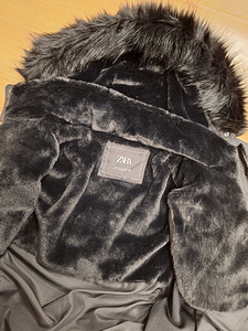 Новая зимняя куртка ZARA, размер L-XL, черная (3 фото из 3)