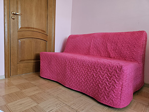IKEA diivanvoodi LYCKSELE (roosa) (1 фото из 10)