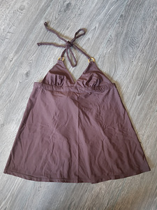 UUS! H&M tumepruun rannatopp (1 foto / 1)