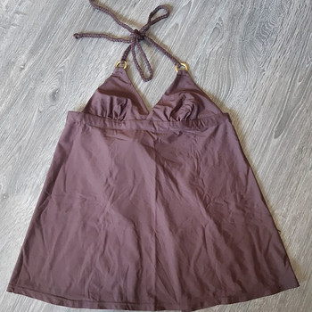 НОВОЕ! Темно-коричневый пляжный топ H&M